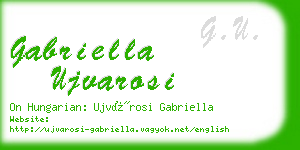 gabriella ujvarosi business card